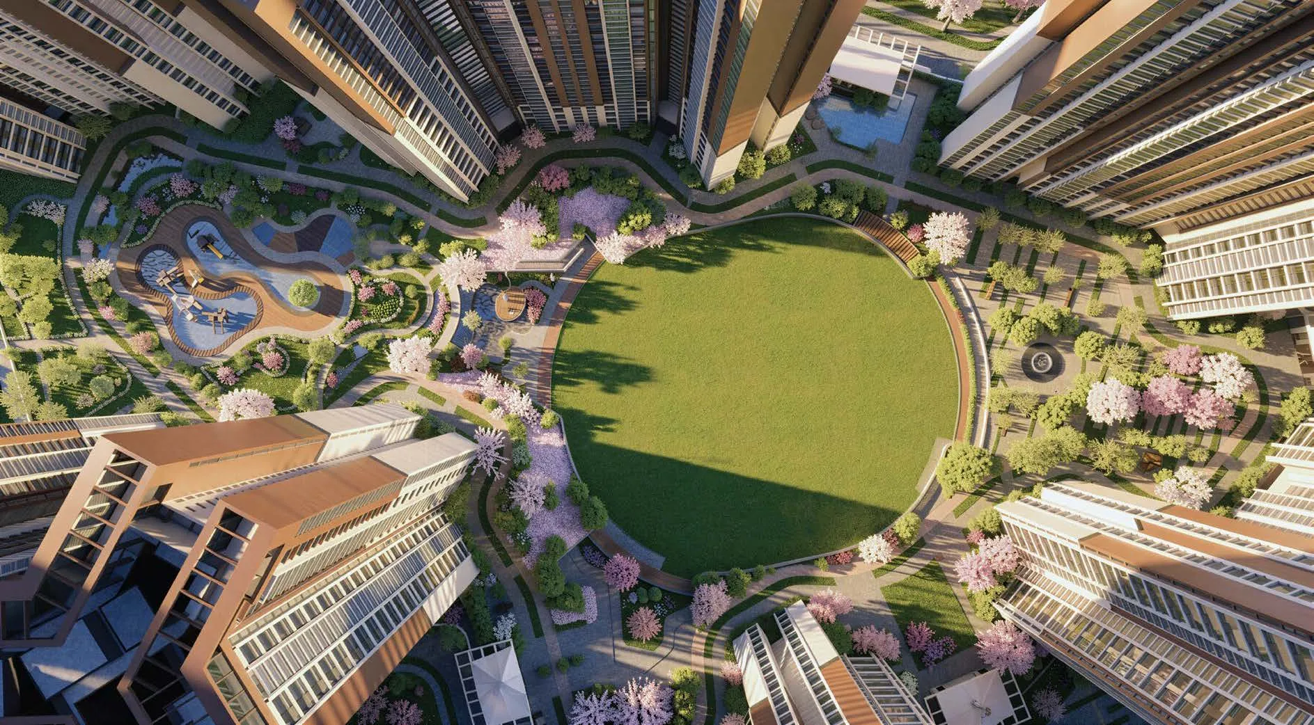 Central Oval Park & Sakura Courtyards